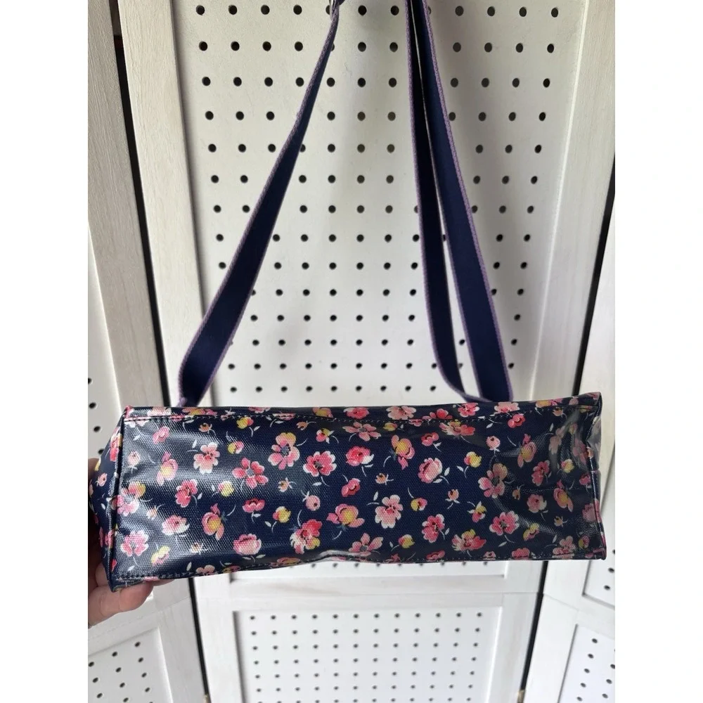 Cath Kidston Bag Purse Oilcloth Shoulder Crossbody Blue Pink‎ Floral